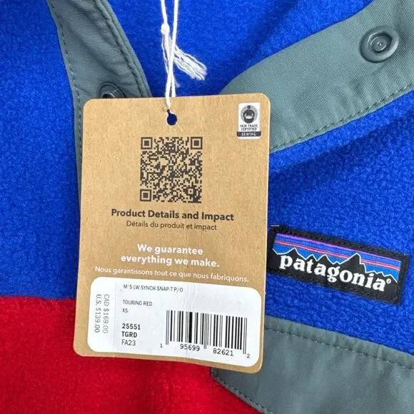 NWT Patagonia Lightweight Synchilla Snap-T Fleece Pullover Mens Size XS - Picture 6 of 7